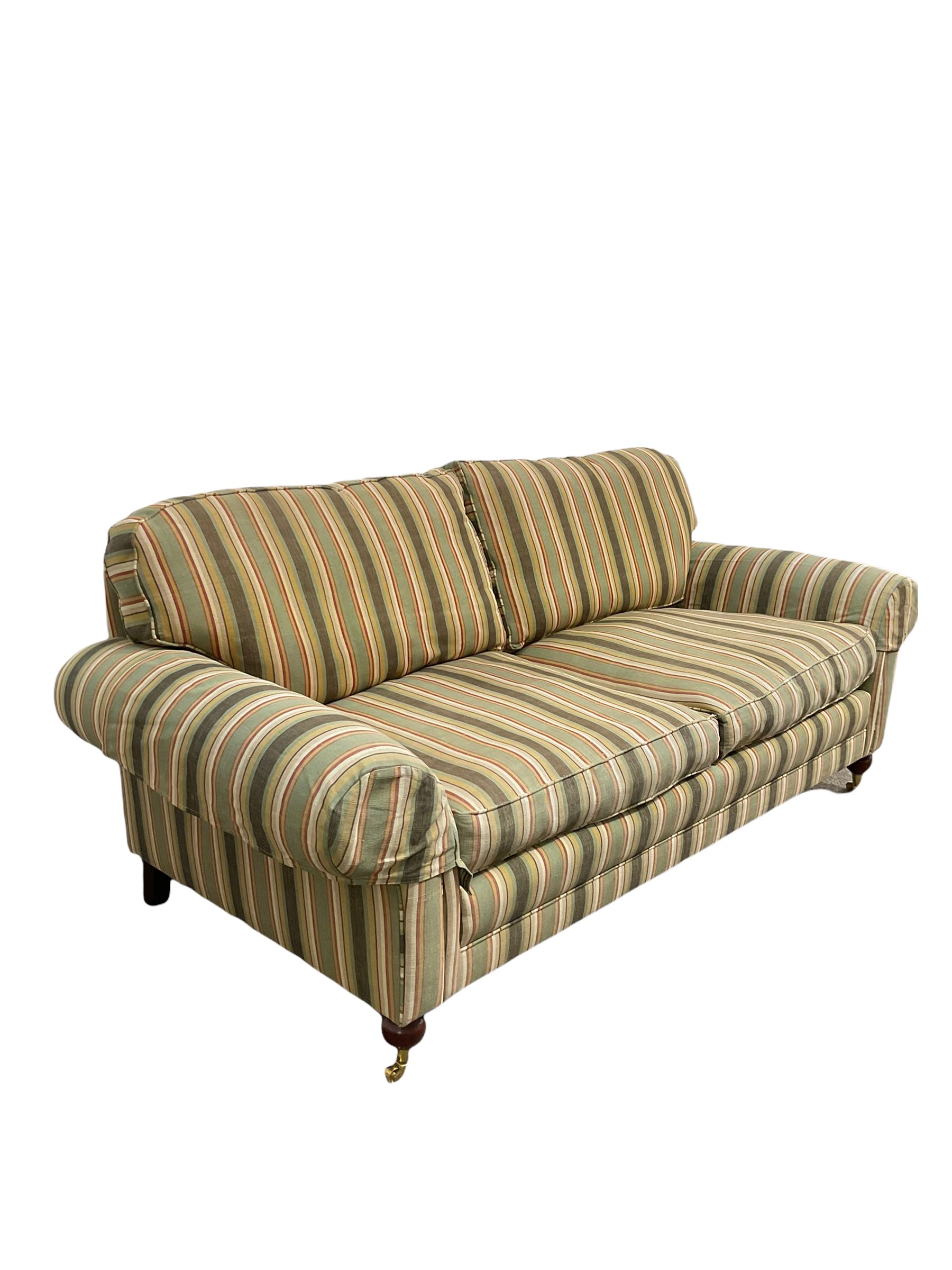 Traditional three seater sofa - Image 2 of 3
