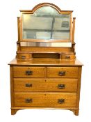 Early 20th century oak dressing chest