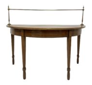 19th century mahogany demi lune table