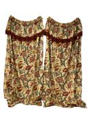 Large pair of country house curtains