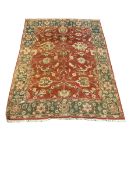 Persian style hand knotted ground rug