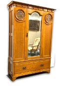 Early 20th century oak wardrobe