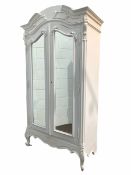 French style white armoire
