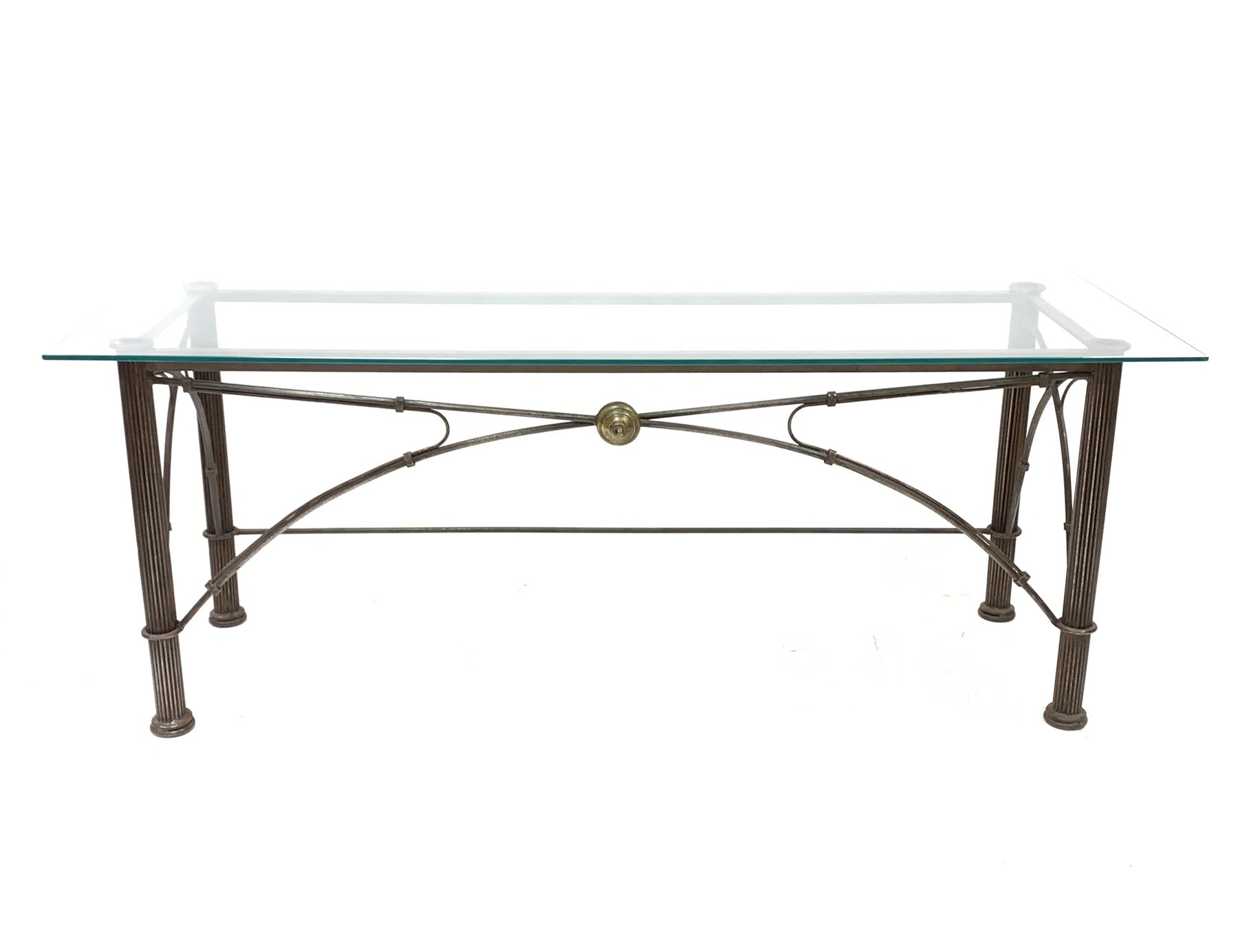 Wrought metal console table