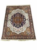 Persian design hand knotted ground rug