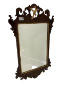 Chippendale style wall hanging mirror