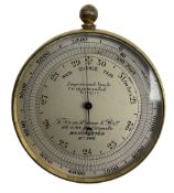 An 'improved scale compensated' Victorian pocket barometer/altimeter