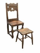 18th century oak side chair