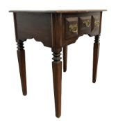 19th century oak low boy side table
