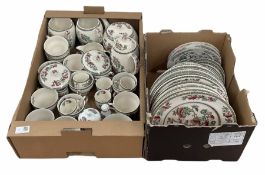 Johnson Bros England 'Indian tree' pattern part dinner and tea ware service