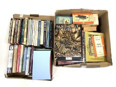 Two boxes of books on needlework and other crafts
