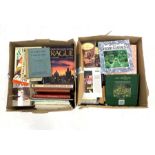 Two boxes of books on gardening
