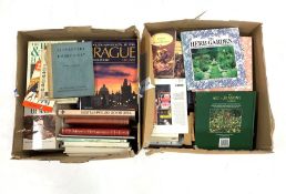 Two boxes of books on gardening