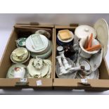 Quantity of ceramics including Worcester Evesham