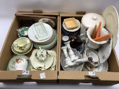 Quantity of ceramics including Worcester Evesham
