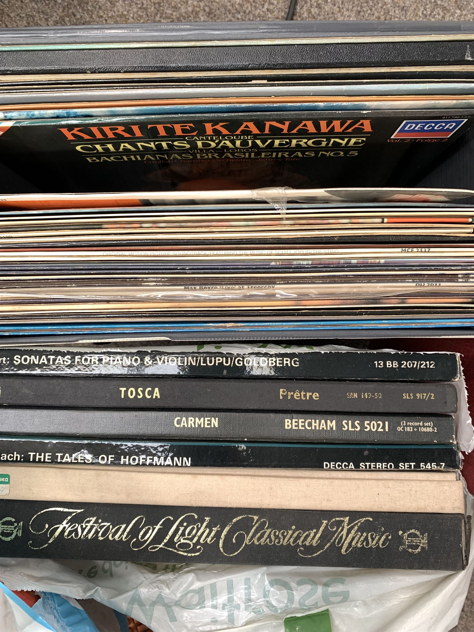 Collection of vinyl records