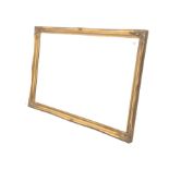 Gilt framed wall hanging mirror with bevelled plate. 100cm x 70cm