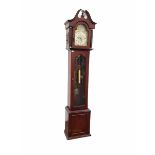 20th century mahogany long case clock