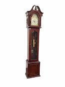 20th century mahogany long case clock