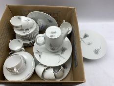German dinner service by Raymond Loewy in the Jet Rose pattern