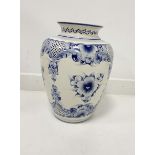 Large Delft type vase