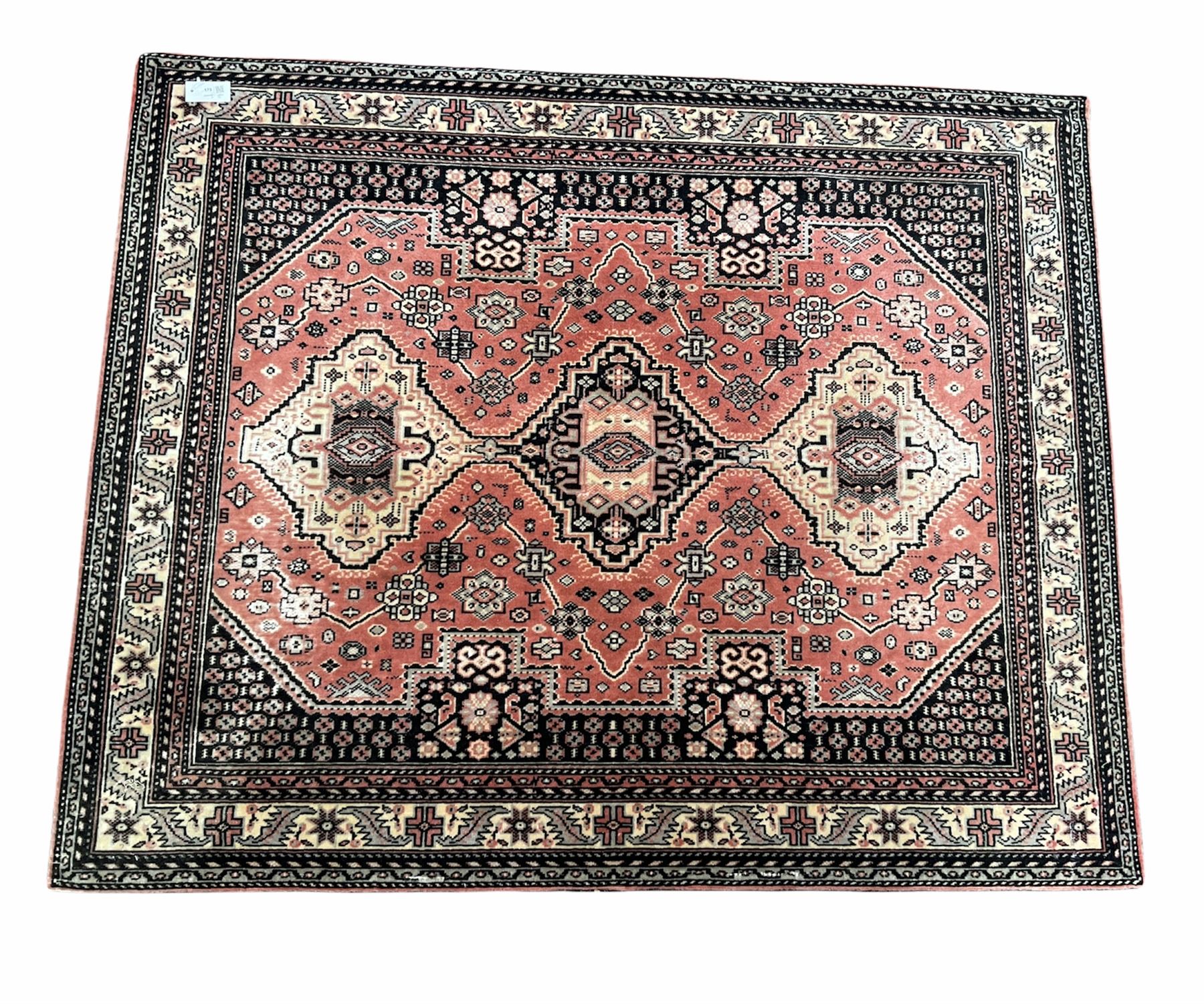 Turkish design ground rug