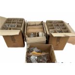 Four boxes containing cocktail and wine glasses