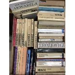 Quantity of Polish and other books in eight boxes