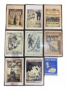 Collection of reproduction sheet music posters (9)