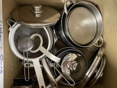 Quantity of kitchen sauce pans