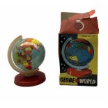 Chad Valley tin plate globe in original box