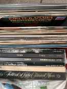Collection of vinyl records