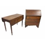 Edwardian inlaid mahogany bureau