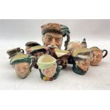 Collection of Royal Doulton Character jugs comprising Robinson Crusoe