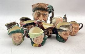 Collection of Royal Doulton Character jugs comprising Robinson Crusoe