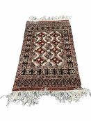 Afghan silk pile hammerdan ground rug with all over geometric design