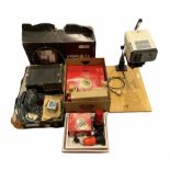 Collection of Photo printing & Dark room equipment to include Opemus 5a enlarger with transformer