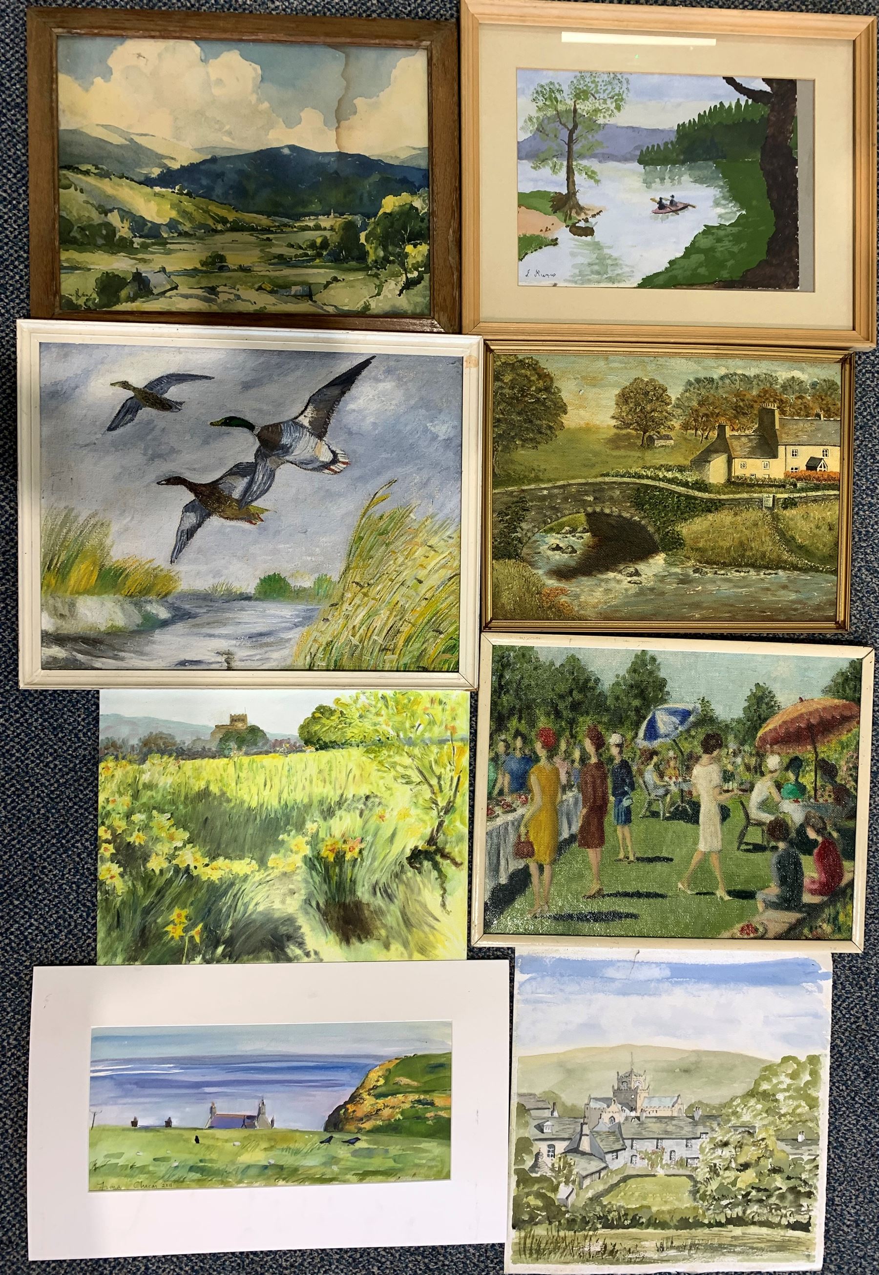 collection watercolours and oils (8)
