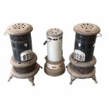 Three paraffin heaters