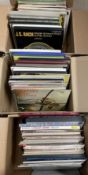Three boxes of mostly Classical LP's records