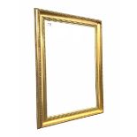 20th century gilt framed bevel edged wall mirror