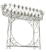 Wire work two tier plant stand