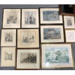 Five etchings/engravings of York