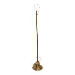 Cast brass lamp standard