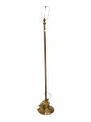 Cast brass lamp standard