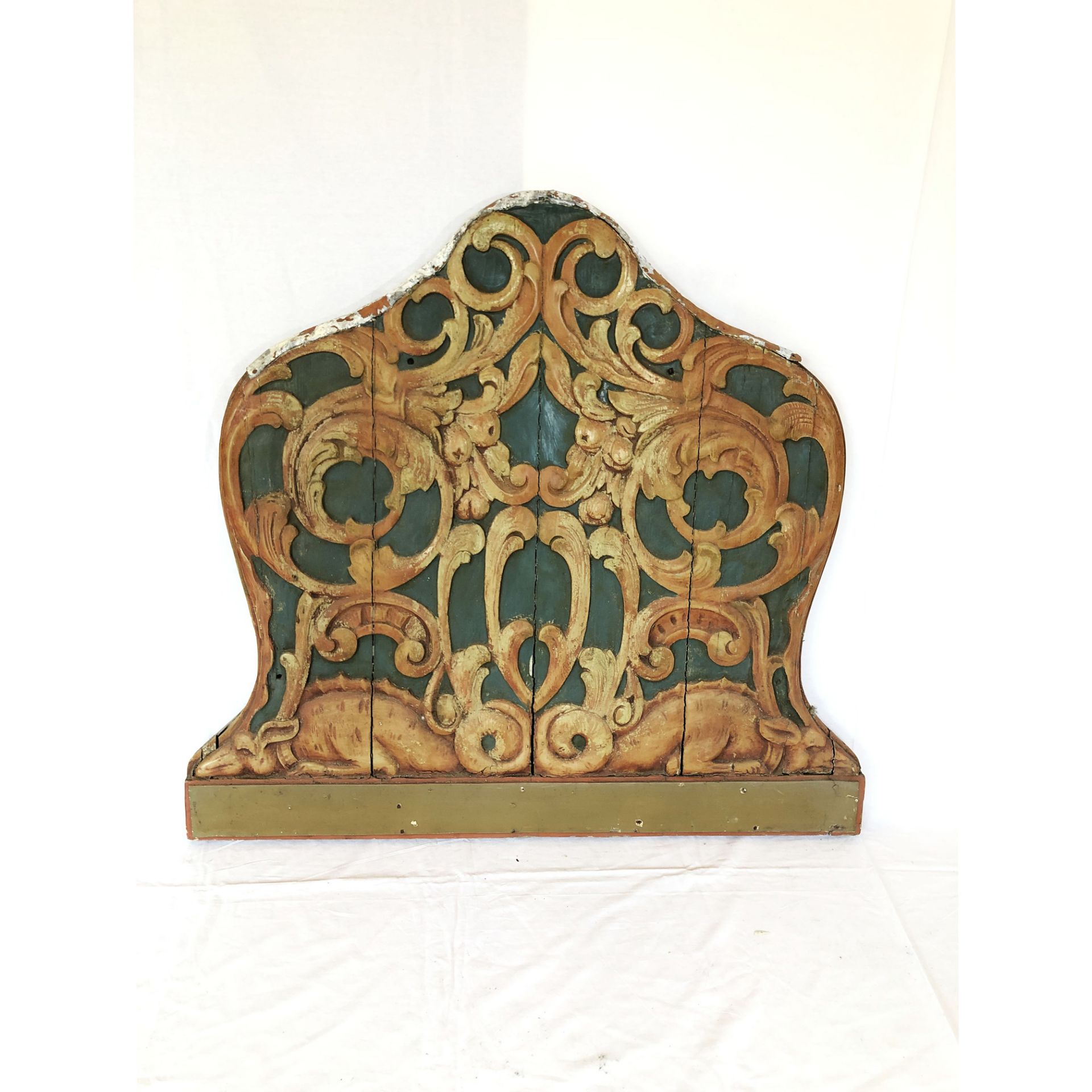 Two early 1900s carousel bench side panels - Image 2 of 4