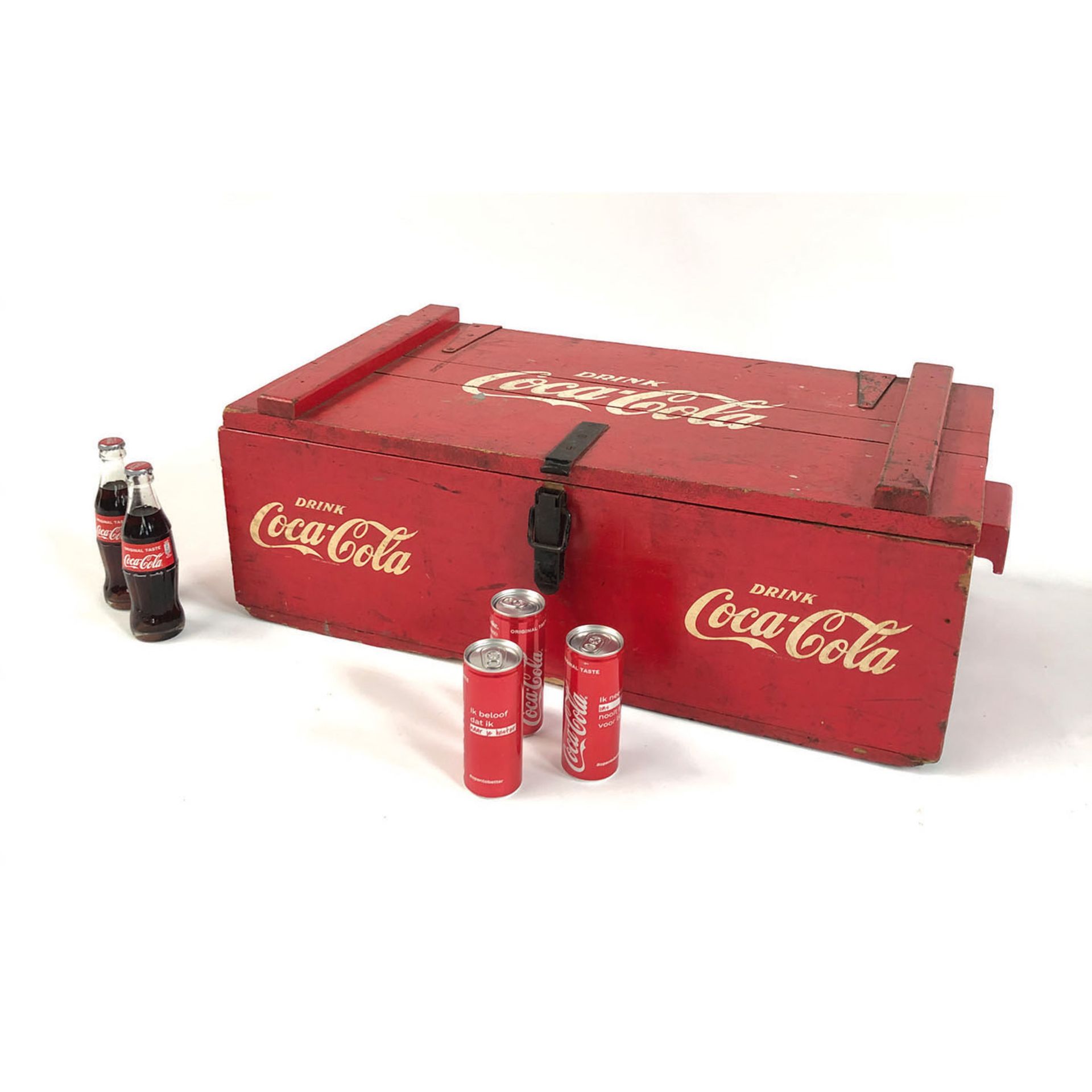 Original Coca-Cola Wooden Ice Box from Netherlands - Image 5 of 5