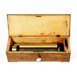 Early Swiss key wound Music box