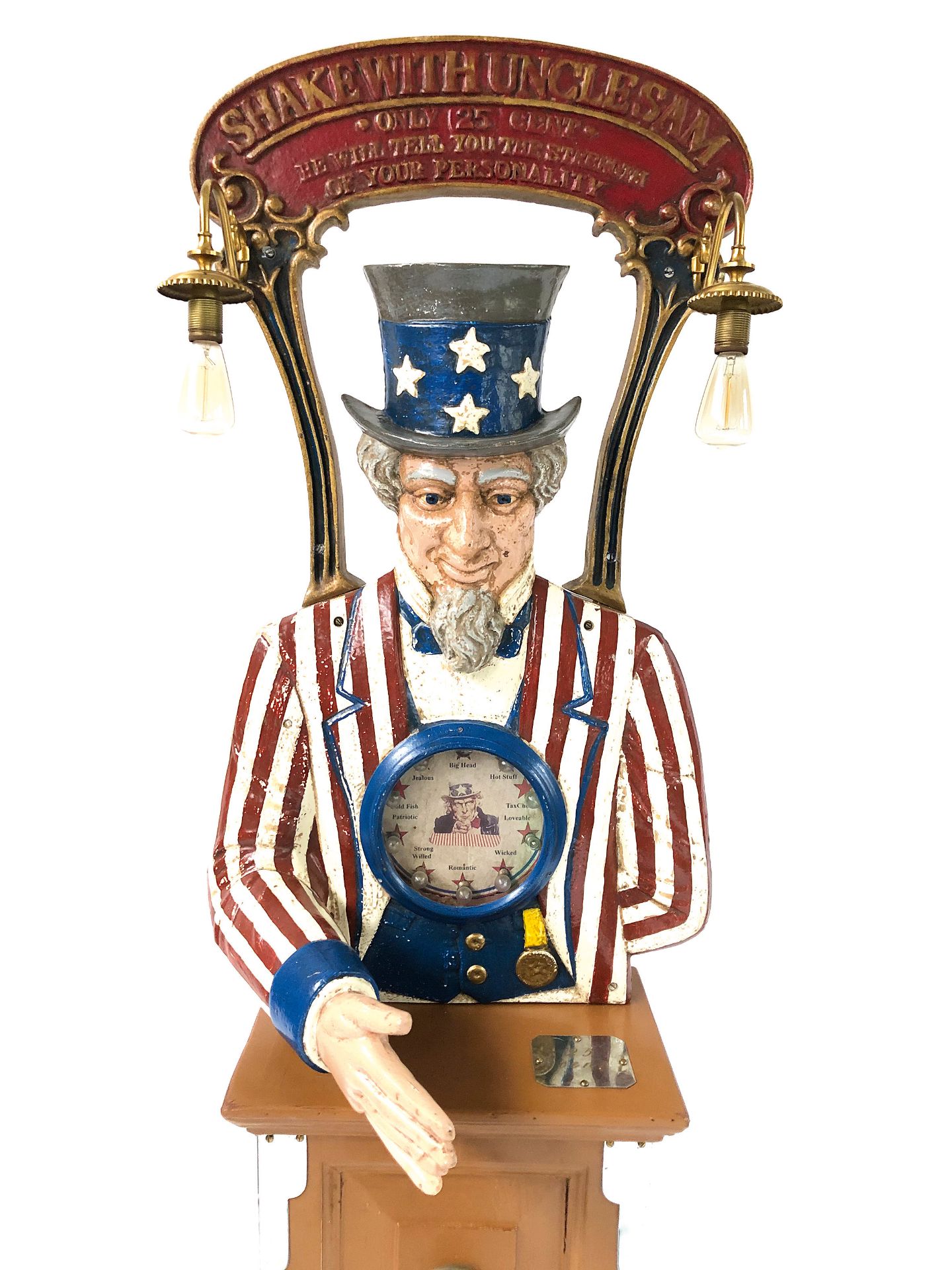 Restored Shake with Uncle Sam Grip Tester ca. 1940 - Image 3 of 5