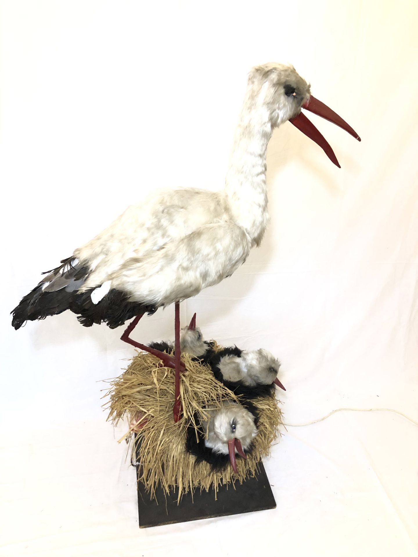 Moving Store Display Doll Stork with 3 Babies - Image 2 of 4